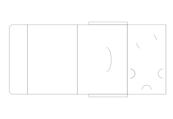 چاپ فولدر با جای سی دی و درب دار
